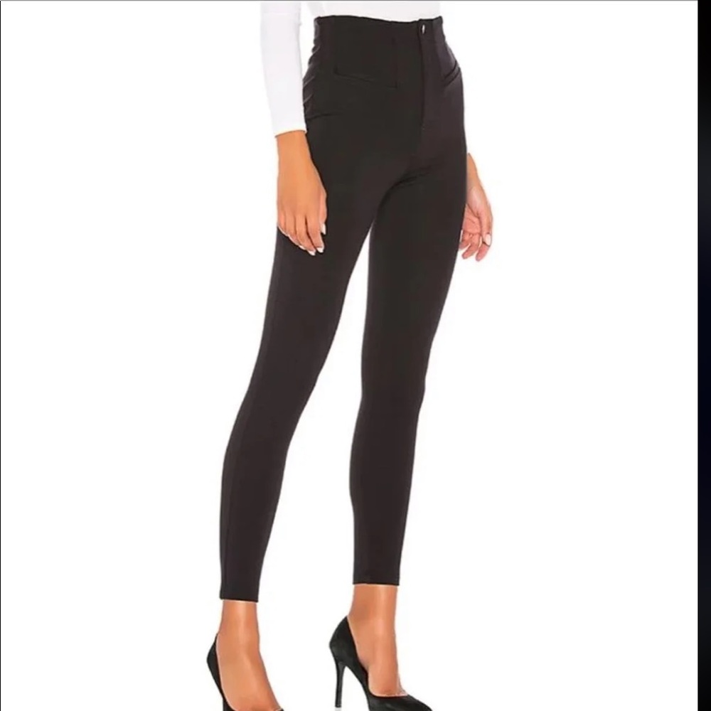 Free people Elena High Rise Skinny Jean in Black